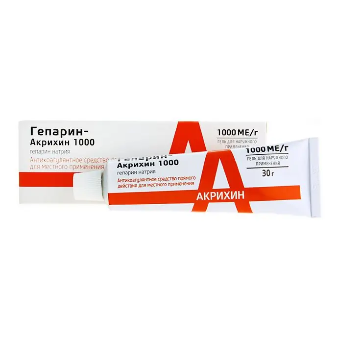 Heparin gel