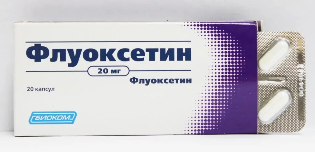 Obrázek "Fluoxetin" pro zvýšení serotoninu