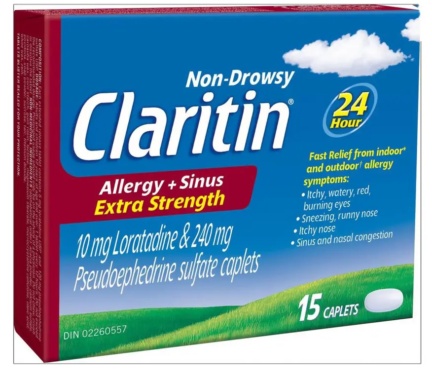 მომზადება Claritin