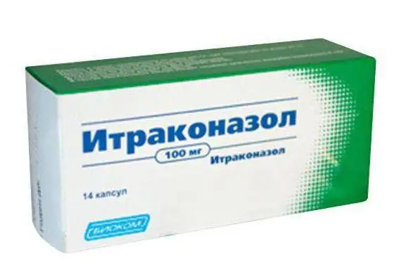 Kuva "Itraconazole" (analogit ovat halvempia)