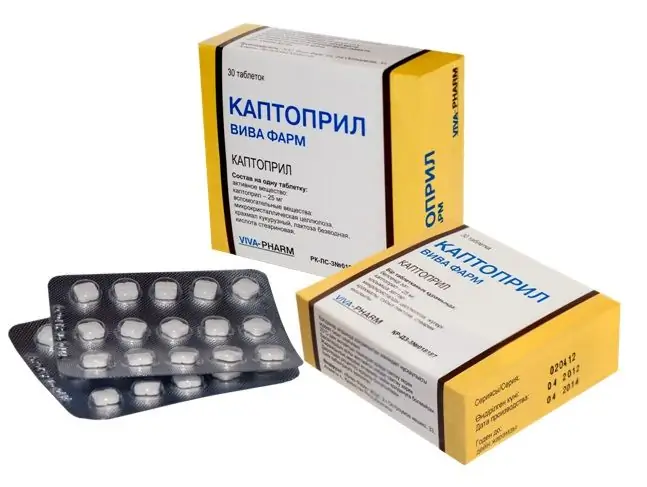 İlaç "Captopril"