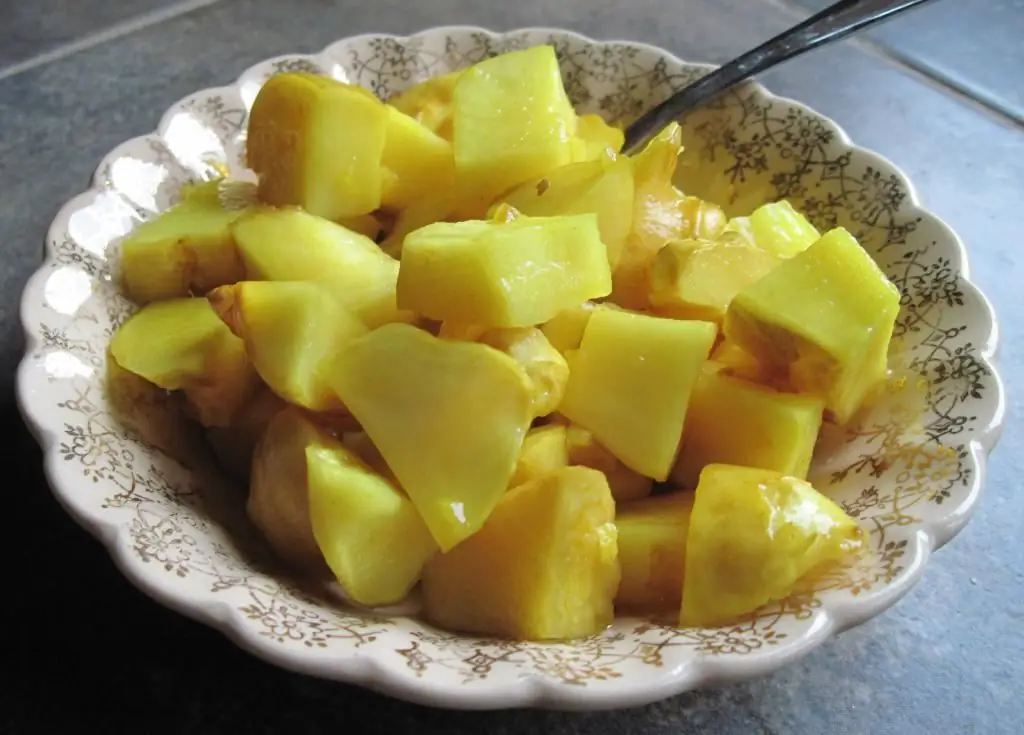 boiled Jerusalem artichoke