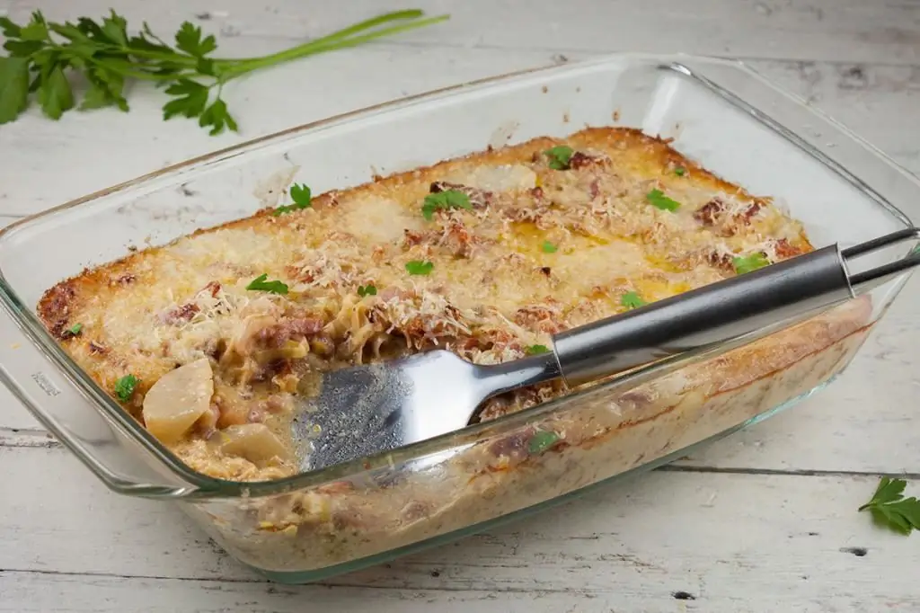 Jerusalem artichoke casserole