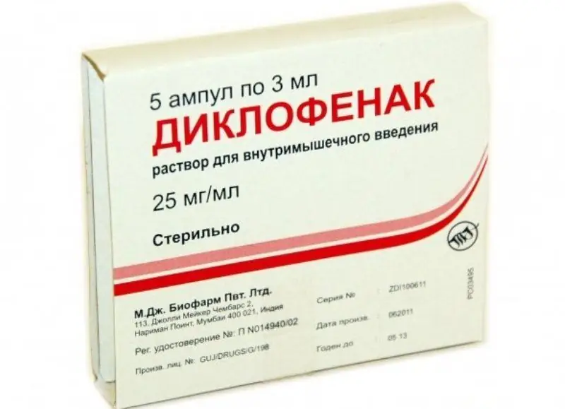 A "Diclofenac" gyógyszer