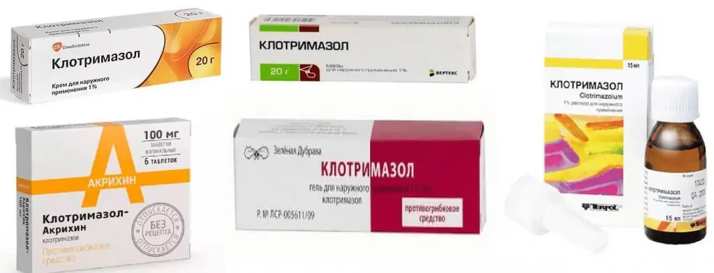 Legemidlet "Clotrimazole"