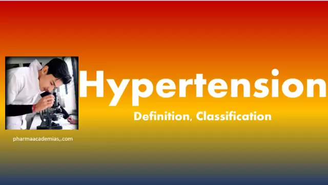 Modern classification. Hypertension and its forms