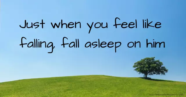 Why does it feel like falling into the unknown when you fall asleep?