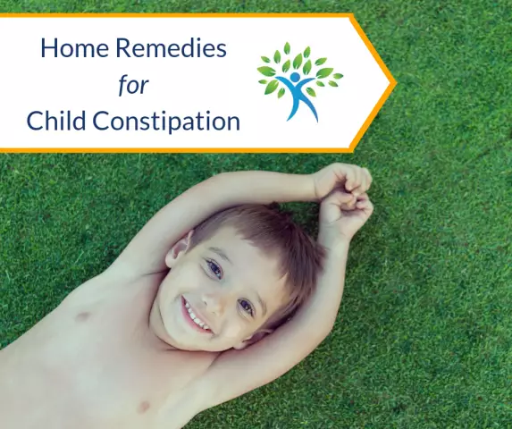 Treating constipation in a young child