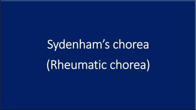 Chorea is Chorea in children. Rheumatic chorea