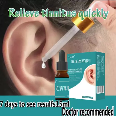 Drops in the ear for the treatment of otitis media