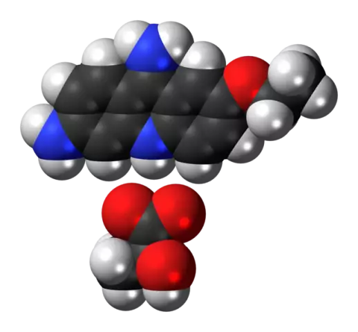 Pharmacological action of ethacridine lactate