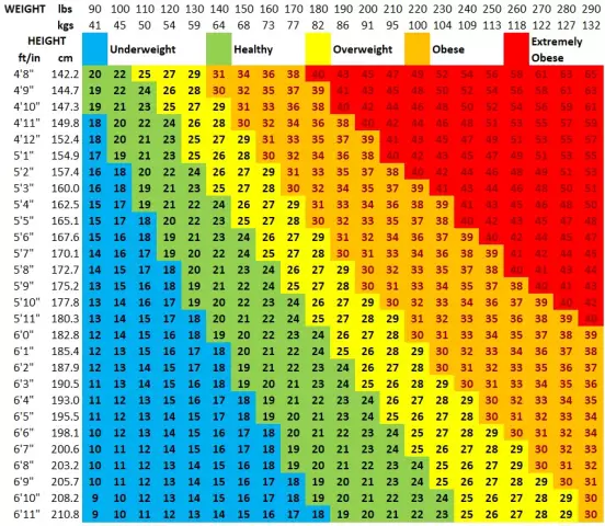 BMI norm. What is it?